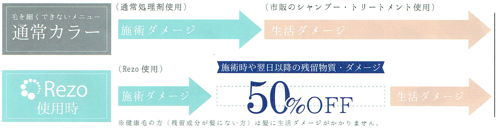 通常カラーとReozのダメージ比較図 pc用
